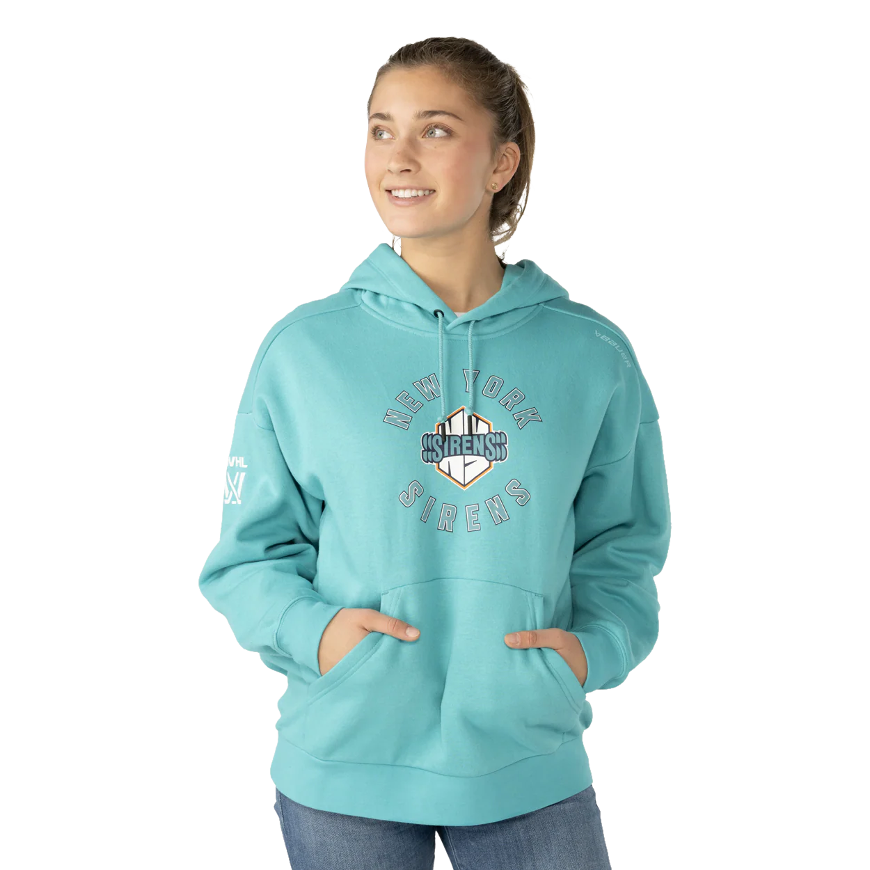 BAUER PWHL TEAM ULTIMATE HOODIE WOMENS NEW YORK SIRENS