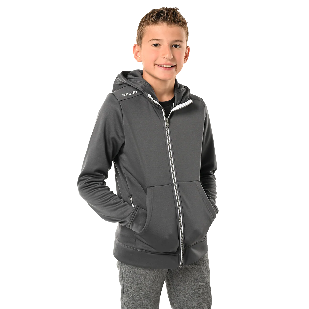 BAUER TEAM FLEECE ZIP HOODIE YOUTH - Image 2