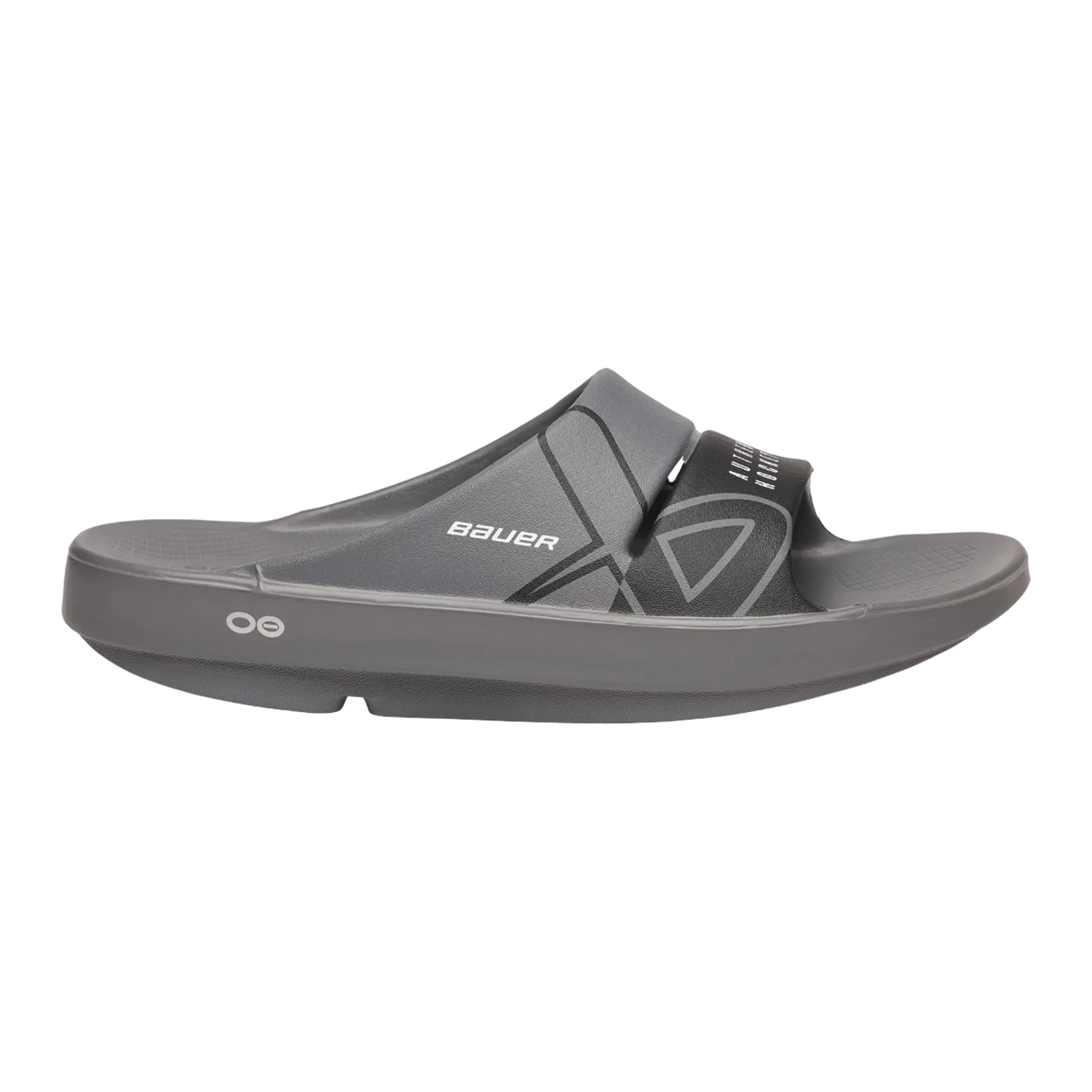 S25 BAUER OOFOS SPORT SLIDE SENIOR GREY - Image 2